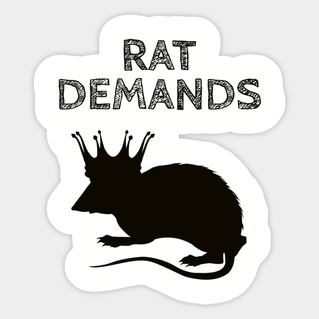 TWIOAT - Rat Demands Sticker by Little Empire Podcast